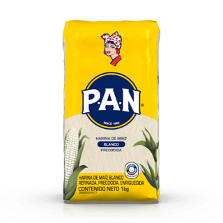 Harina de maíz blanca - PAN Paquete 1 kg
